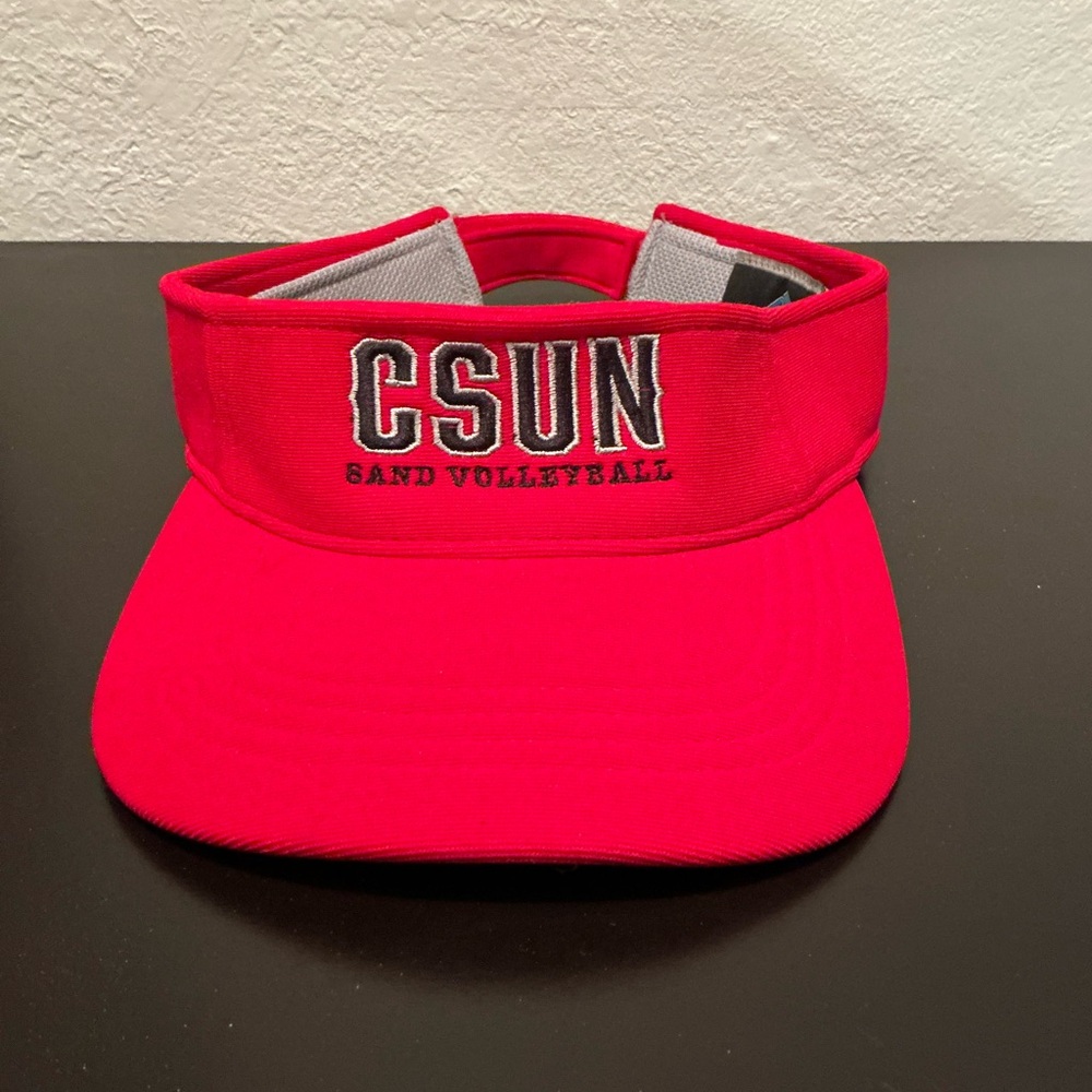 CSUN Sand Volleyball Red Visor